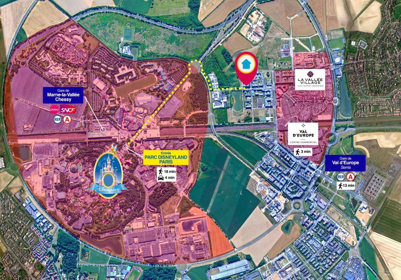 Disneyland-Paris, 8Pers, Wifi, Netflix, 2 Parkings Σερί Εξωτερικό φωτογραφία